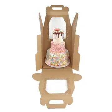 Spec101 10-Pack Disposable Cake Box with Window