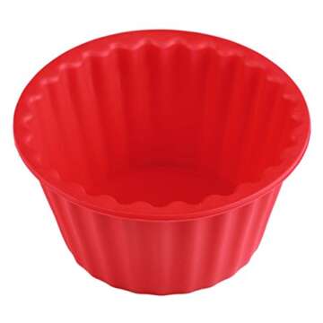 eoocvt 3 Pack Giant Big Silicone Cupcake Cake Mould Top Cupcake Bake Set Baking Mold