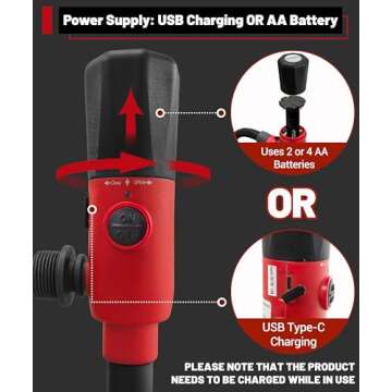 FUELIO 2025 UPGRADED Fuel Transfer Pump - Leak-Proof Rechargebale Gas Pump For Gas Can - Portable Ba...