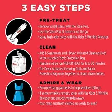 dryel At-Home Dry Cleaner Starter Kit, Gentle Laundry Care for Special Fabrics and Dry-Clean-Only Clothes, 6 Loads