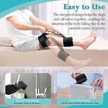 Adjustable Leg Lifter for Safe Recovery and Rehabilitation