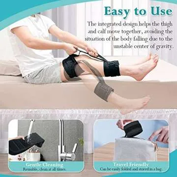 Adjustable Leg Lifter for Safe Recovery and Rehabilitation