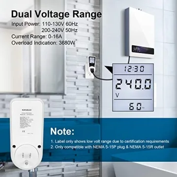 SURAIELEC Watt Meter for Energy Savings and Monitoring