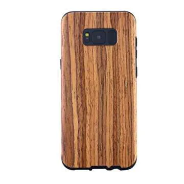 LONTECT Galaxy S8 Teakwood Case - Slim and Shock Absorbing