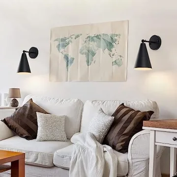 KPWONY Vintage Wall Sconces 2-Pack Adjustable Industrial Lighting