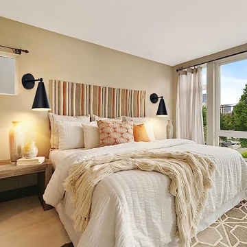 KPWONY Vintage Wall Sconces 2-Pack Adjustable Industrial Lighting