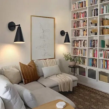 KPWONY Vintage Wall Sconces 2-Pack Adjustable Industrial Lighting