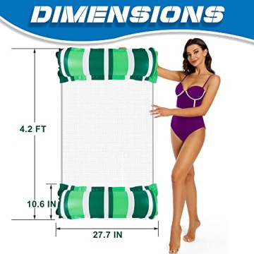 Zcaukya 4 Pack Inflatable Hammocks - Summer Fun