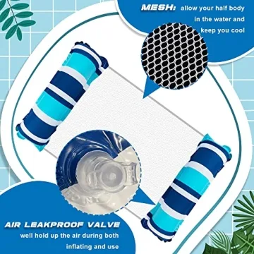 Zcaukya 4 Pack Inflatable Hammocks - Summer Fun