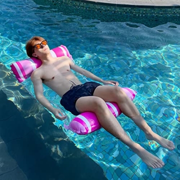 Zcaukya 4 Pack Inflatable Hammocks - Summer Fun