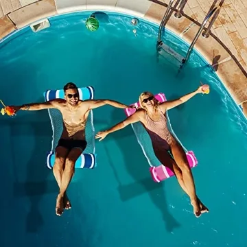 Zcaukya 4 Pack Inflatable Hammocks - Summer Fun