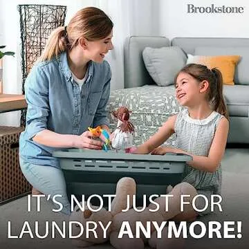 Brookstone Collapsible Laundry Basket for Easy Storage