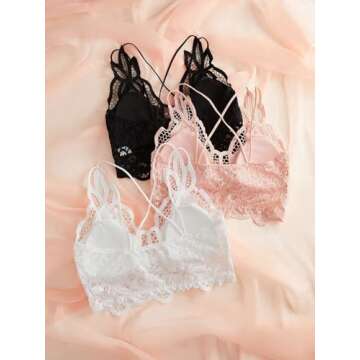 SHENHE Women's Sexy Lace Bralette Set - Stylish & Comfy