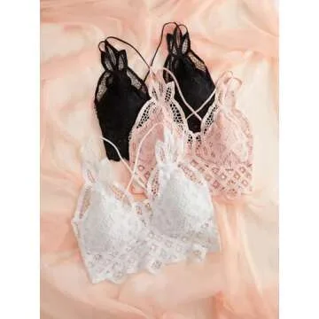SHENHE Women's Sexy Lace Bralette Set - Stylish & Comfy
