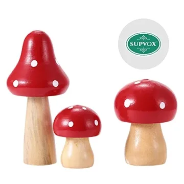 SUPVOX Mini Mushroom Figurines for Garden & Decor