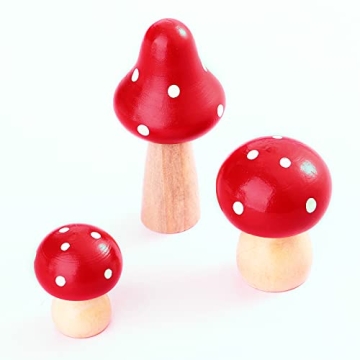SUPVOX Mini Mushroom Figurines for Garden & Decor