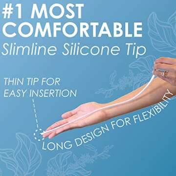 Foret Premium Enema Kit Non-Toxic Silicone Tip, Bag & Eco Detox Gift | Most Comfortable Colon Cleanse | Gerson Therapy Colonics Recommended | BPA & Phthalates Free |Clamp| Easy Instructions | Slim Tip