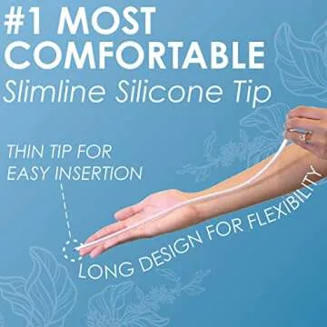 Foret Premium Enema Kit Non-Toxic Silicone Tip, Bag & Eco Detox Gift | Most Comfortable Colon Cleanse | Gerson Therapy Colonics Recommended | BPA & Phthalates Free |Clamp| Easy Instructions | Slim Tip