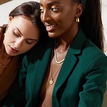 Stylish FRUMOS Gold Plated Long Necklace for Women