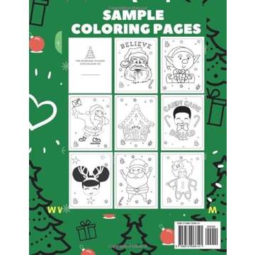 Cute Black Santa Christmas Coloring Book: Large 8.5x11 Coloring Book Featuring Black Santas, Christm...