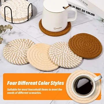 Shop Mckanti 8 Pcs Absorbent Drink Coasters Set