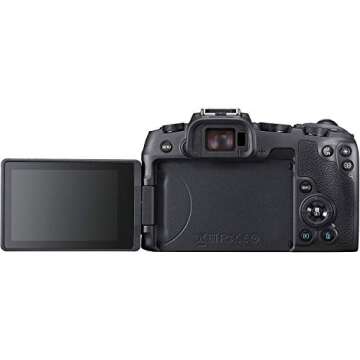 Canon EOS RP Full Frame Mirrorless Vlogging Portable Digital Camera with 26.2MP Full-Frame CMOS Sensor, Wi-Fi, Bluetooth, 4K Video Recording and 3.0” Vari-Angle Touch LCD Screen, Body, Black,