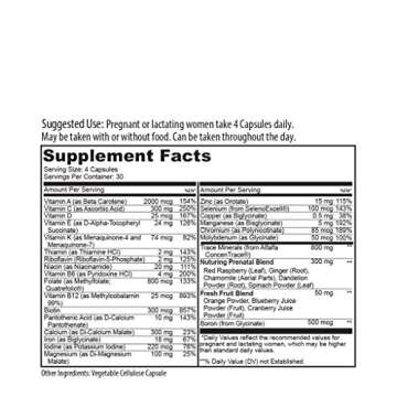 Sprigs Mama Bear Prenatal Vitamins-Capsule,Organic, 120 Tables