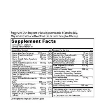 Sprigs Mama Bear Prenatal Vitamins-Capsule,Organic, 120 Tables