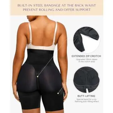 Comfortable SHAPELLX Women’s Body Shaper Shorts for Every Occasion