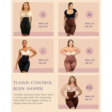 Comfortable SHAPELLX Women’s Body Shaper Shorts for Every Occasion