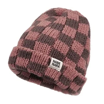 Stylish Plaid Women's Beanie for Winter Warmth