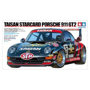 Tamiya 1:24 Taisan Star Card Porsche 911 GT2 Model