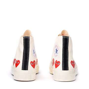 Converse Chuck 70 CDG Hi Sneakers - White/High Risk Red