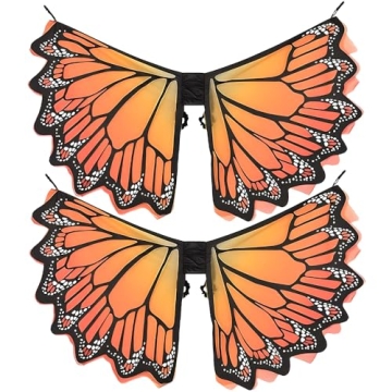 Amscan Orange Monarch Wings Accessory - 24.5 x 53 (Pack of 2) - Stunning, Premium Quality Costume, P...