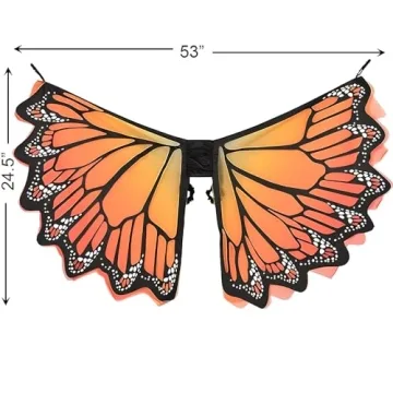 Amscan Orange Monarch Wings - Premium Accessory for Costumes