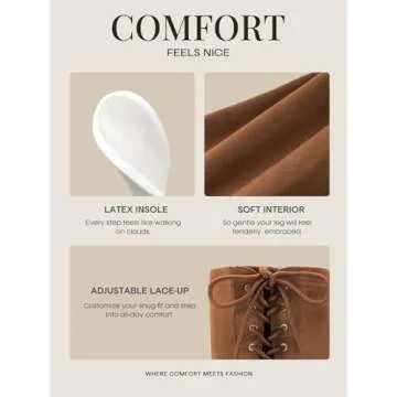 DREAM PAIRS Women's Laurence Over The Knee Thigh High Chunky Heel Boots Long Stretch Sexy Fall Boots,Size 11,Brown/Suede,LAURENCE