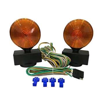 MaxxHaul 80778 Magnetic Towing Light Kit (Dual Sided for RV, Boat, Trailer and More DOT Approved)
