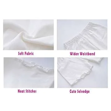 FreeNFond Girls Shorts Under Dress Dance Bike Shorts for Playground Gym Sports (6T-7T)