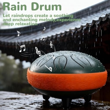 TUOKING 6 Inch Steel Tongue Drum - Stress Relief Music Maker