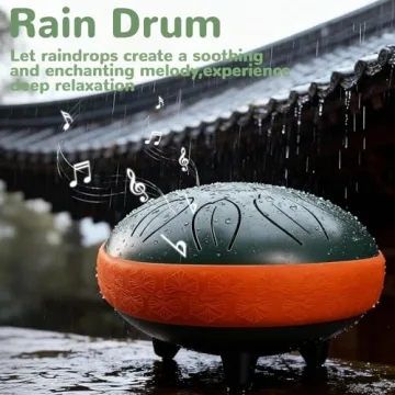 TUOKING 6 Inch Steel Tongue Drum - Stress Relief Music Maker