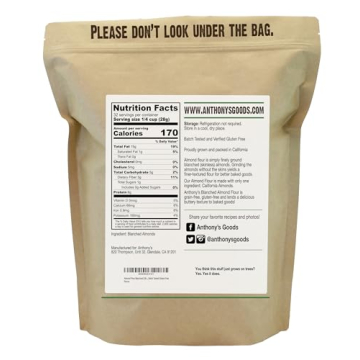 Anthony's Blanched Almond Flour - Gluten Free, Non-GMO