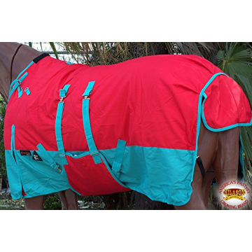 HILASON Waterproof Winter Horse Blanket with Belly Wrap
