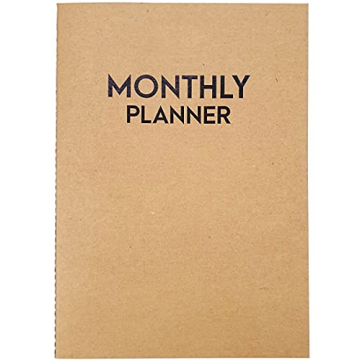 Undated Big Large Monthly Planner - 18 Months of Creative Freedom in a 8.5 x 11 Format with Stylish ...