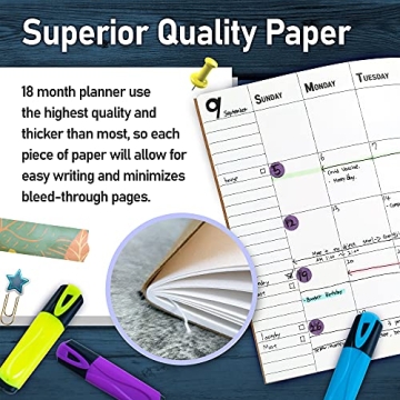 18-Month Undated Large Monthly Planner for All