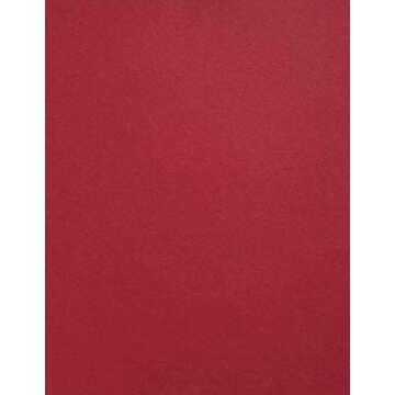 Cardstock Warehouse Colorplan Vermillion Red - 8.5 x 11" - 100 Lb. / 270 Gsm Matte Premium Cardstock...