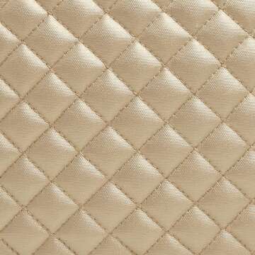 Vera Bradley Women's Cotton Small Backpack, Champagne Gold Pearl, One Size