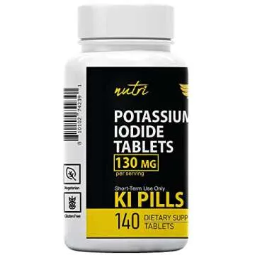 Potassium Iodide Radiation Tablets 130 mg (2 Pack) - (280 Tablets) EXP 10/2032 - Potassium Iodine Pills YODO Naciente, Anti Nuclear Fallout Pills