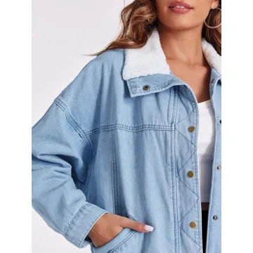 Stylish Tankaneo Oversized Denim Jacket for Women