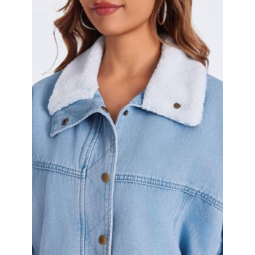 Stylish Tankaneo Oversized Denim Jacket for Women