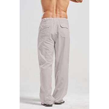 utcoco Qiuse Men's Casual Beach Pants for All-Day Comfort